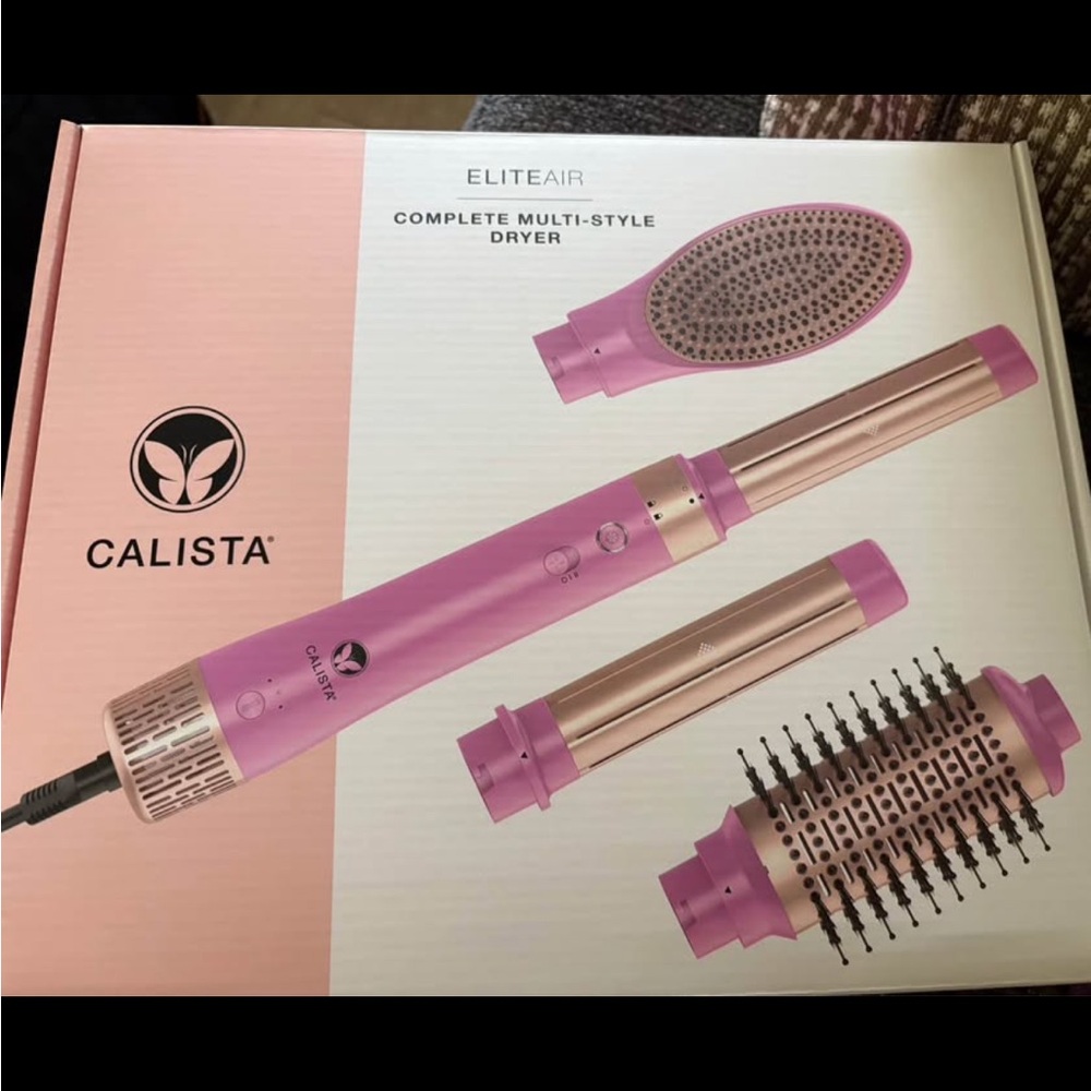 Calista Purple EliteAir Multi-Style Dryer Hair Styling Set like new